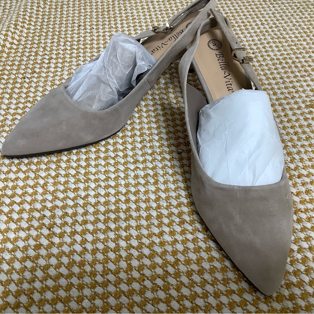 Bella vita Women's Tan Slingback Shoes
